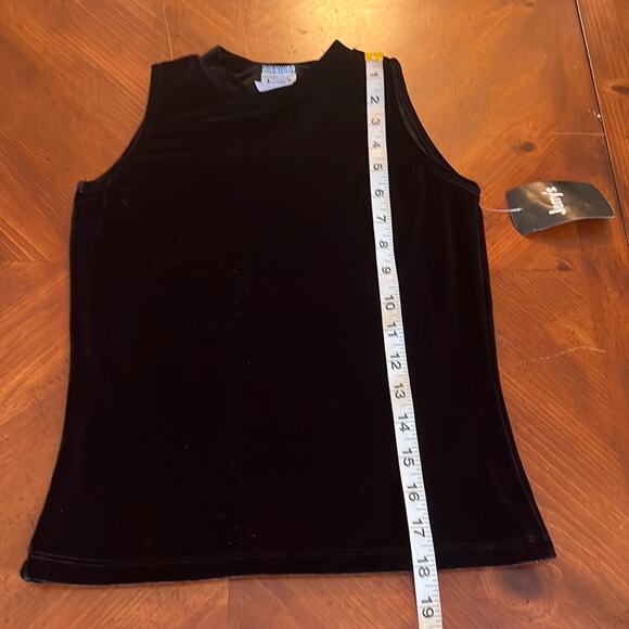 Jerry’s Girls Black Stretch Velour Top Size Large Dance Skating - Picture 5 of 6